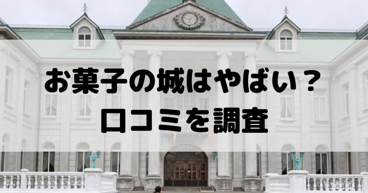 お菓子の城 やばい